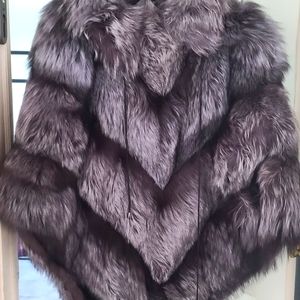 Fox Fur Poncho